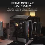 CORSAIR 4000D RS ARGB Frame Modular Mid-Tower ATX PC Case – High Airflow, 3X Pre-Installed RS ARGB Fans, InfiniRail™ Fan Mounting System, ASUS BTF, MSI Project Zero, Gigabyte Project Stealth – Black - Image 5
