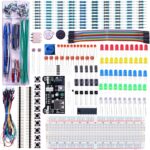 ELEGOO Upgraded Electronics Fun Kit w/Power Supply Module, Jumper Wire, Precision Potentiometer, 830 tie-Points Breadboard Compatible with Arduino, STM32 - Image 2