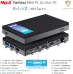 MeLE Mini PC Quieter 4C with Windows 11 Pro, Fanless N150 16GB RAM 512GB M.2 SSD Mini Computers, Full-Functional USB-C, 2.4G/5G WiFi, 4K Triple Display on Home, Office, Education, Astrophotography - Image 6