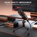 FIFINE Podcast Equipment Bundle Set, Music Recording Kit with Studio Dynamic Microphone and USB Audio Mixer with XLR Mic Input, Headphone Monitoring, Volume Knob for Vocal/Voice Over-AmpliTank KS6 - Image 3