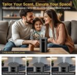 Waterless Essential Oil Diffuser Starter Kit - No Water Needed, Battery Operated Mini Scent Air Machine, Included 3x20ML Essential Oils, Portable Aromatherapy Diffuser for Home & Car & Office, Black - Image 4
