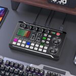 Facmogu Podcast Equipment Bundle, F998 Live Sound Card with BM800 Recording Studio Microphone, Professional Live Sound Card w/Dj Mixer Effects & Voice Changer for Live Streaming Gaming YouTube TikTok - Image 8