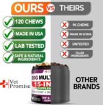 Dog Multivitamin Chewable with Glucosamine - Dog Vitamins and Supplements - Senior & Puppy Multivitamin for Dogs - Pet Joint Support Health - Immunity - Mobility - Energy - Gut - Skin - 120 Chews - Image 6