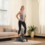 Sunny Health & Fitness 2-in-1 Sit/Stand Mini Elliptical Machine, Portable Under Desk Peddler Exerciser for Senior Home Workout, Optional Free Sunnyfit App Bluetooth Link, Handlebars or Resistance Band - Image 3