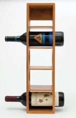 Lipper International 8305 Bamboo Wood Stackable 5-Bottle Wine Rack, 20-3/4" x 5-3/8" x 4-3/4" - Image 6