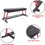 Sunny Health & Fitness Weight Bench for Heavy Duty Workouts, Exercise, Strength Training, Lifting and Home Gyms - Image 4