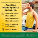 Nature Made Creatine Monohydrate Powder 5 g per Serving, Unflavored Drink Mix Powder, Muscle Support, 450 g, 90 Day Supply - Image 3