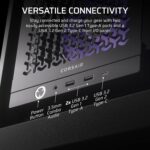 CORSAIR 4000D RS ARGB Frame Modular Mid-Tower ATX PC Case – High Airflow, 3X Pre-Installed RS ARGB Fans, InfiniRail™ Fan Mounting System, ASUS BTF, MSI Project Zero, Gigabyte Project Stealth – Black - Image 9