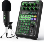 Pyle Portable Bluetooth Live Broadcast Sound Card Pro Audio Interface DJ mixer Condenser w/Microphone Set, for Streaming Podcasts Studio, Recording PC, Gaming, Phone, w/FX, Ambient Sounds - Image 11