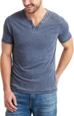 Lucky Brand Mens Venice Burnout Notch Neck Tee Shirt - Image 2