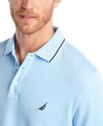 Nautica Men's Classic Fit Short Sleeve Dual Tipped Collar Polo Shirt - Image 5