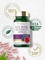Carlyle Red Wine Extract Capsules | 1000mg | 120 Count | Non-GMO and Gluten Free Supplement - Image 6