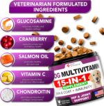 Dog Multivitamin Chewable with Glucosamine - Dog Vitamins and Supplements - Senior & Puppy Multivitamin for Dogs - Pet Joint Support Health - Immunity - Mobility - Energy - Gut - Skin - 120 Chews - Image 4