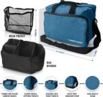 ASA TECHMED Physical Therapy Home Health Aide Comprehensive Kit - Carrying Bag, Blood Pressure Cuff, Stethoscope, Gait Belt - Blue - Image 3