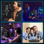 X50 Podcast Equipment Bundle for 2,DJ Mixer with BM800 Podcast Microphone Bundle Studio Condenser Microphone Perfect for Podcasting,Recording,Singing,TikTok Live Vlog,Streaming and Gaming - Image 9