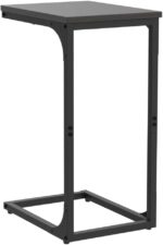 VASAGLE C-Shaped End Table Set of 2, Small Side Table for Couch, Sofa Table with Metal Frame for Living Room, Bedroom, Bedside, Ebonized Oak and Black - Image 6