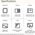 Microsoft Surface Laptop (2024), Windows 11 Copilot+ PC, 15" Touchscreen Display, Snapdragon X Elite (12 core), 16GB RAM, 1TB SSD Storage, Black - Image 5