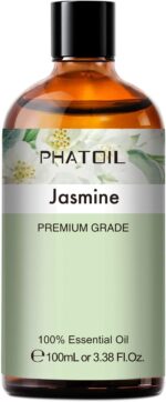 PHATOIL 3.38FL.OZ Jasmine Essential Oil with Glass Dropper, for Aromatherapy Diffusers, Humidifiers, Great for DIY Candle and Soap Making, Huge 100ML Bottle - Image 5