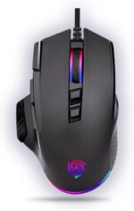 Wired Mouse for Gaming, RGB Lighting, Claw Grip Design, Adjustable DPI, Rapid Trigger & Sniper Buttons, Computer/Laptop – Black - Image 2