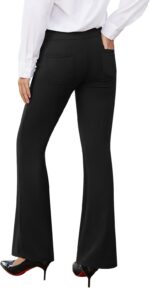 Womens Dress Pants Stretchy Work Pants Business Casual Slacks with 4 Pockets Pull On Office Trousers - Image 3