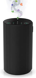 Waterless Essential Oil Diffuser Aromatherapy Scent Diffusers for Home Large Room, Bedroom, Car, Office, Desk, Battery Operated Mini Portable Air Freshener (Black) - Image 2
