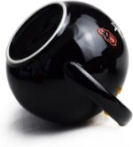 Porcelain Teapot, 10oz Small Tea Pot Xishi Chinese Gongfu Tea Set Ceramic Kettle Black (Teapot) - Image 12