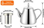 SANQIAHOME Stainless Steel Teapot with Infuser 1500ml - Image 7