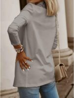 Womens Casual Long Sleeve Blazers Solid Color Knit Blazer Work Office Open Front Blazer Jacket - Image 5
