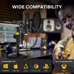 MAONO USB Microphone Kit 192KHZ/24BIT AU-A04T PC Condenser Podcast Streaming Cardioid Mic Plug & Play for Computer, YouTube, Gaming Recording - Image 6
