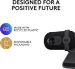 Logitech Brio 101 Full HD 1080p Webcam for Meetings, Streaming, Desktop, Laptop, PC - Built-in Mic, Shutter, Works with Zoom, Microsoft Teams, Nintendo Switch 2’s New GameChat Mode, USB-A,-Black - Image 9