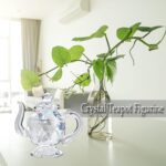 H&D HYALINE & DORA Crystal Teapot Figurine Chinese Collection Ornament Home Office Decor 1.7-Inch - Image 5