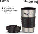 Keurig K-Elite Single-Serve K-Cup Pod Coffee Maker, Brushed Silver & Travel Mug Fits K-Cup Pod Coffee Maker, 1 Count (Pack of 1), Stainless Steel - Image 8