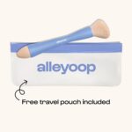Alleyoop Multi-Tasker 4-in-1 Travel Makeup Brush Set – Compact Makeup Brushes with Blending Sponge, Eyeshadow, Eyebrow & Liner, Blush & Bronzer Brush – Mini Makeup Tools Kit for Women, Vegan - Image 6