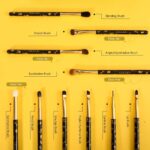 Docolor Eye Makeup Brushes 10Pcs Skull Printed Eyeshadow Makeup Brush Set Blending Concealer Eyebrow Eye Liners Premium Synthetic Eyeshadow Crease Brow Brush - Image 5