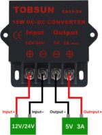 2 Pack 12V /24V to 5V 3A Converter,DC Converter Step Down Regulator 5V Regulated Power Supplies Transformer Converter,(5V 3A 15W) - Image 7