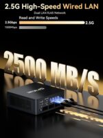 GMKtec Gaming Mini PC Ryzen 7640HS (Upgraded 6600H/6800U) 16GB DDR5 512GB SSD Dual NIC LAN 2.5GbE Desktop Computers Office Home, USB4/ Triple 4K Display/WiFi 6 BT5.2/ M6 Ultra - Image 9