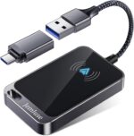 Jemluse Android Auto Wireless Adapter, Innovative Instant Connection via NFC Converts Wired to Wireless for Factory Wired Android Auto Car, Wireless Dongle Fit for Android 11+ & Cars from 2017(Gray) - Image 2