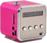 Eboxer Portable Mini Speaker Music Player FM Radio Stereo Speaker Support TF Card and U Disk, Brief Design, Perfect Mini Speaker for Room Bike Car for Phone/Tablet/Computer (Rose Red) - Image 10