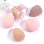 MAANGE Makeup Brush Set 49 Pcs Makeup Tool Set Premium Synthetic Foundation Powder Concealers Eye shadows Blush Makeup Brushes (Pink, 49 Piece Set) - Image 7