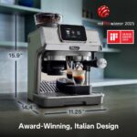 De'Longhi La Specialista Touch Espresso Machine with Grinder & Milk Frother – Cold Brew & Iced Coffee Maker, Burr Grinder, 10 Drink Presets, Compact Bean to Cup, Award-Winning Italian Design - Image 8