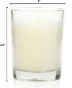 Hosley's Set of 24 Ivory Unscented Glass Filled Votive Candles, Hand Poured Wax Candle Ideal Gifts for Aromatherapy Spa Weddings Birthdays Holidays Party - Image 10
