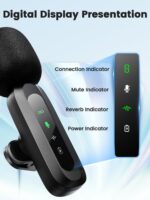 Wireless Lavalier Microphone for iPhone Android Plug-Play,2 Pack Mini Microphone Professional Noise Reduction Recording Clip Mic for Creator Vlog Creator (All iPhones & Androids (USB-C + Lightning)) - Image 6