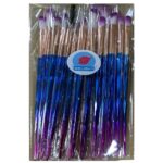 KOLIGHT Pack of 20pcs Cosmetic Eye Shadow Sponge Eyeliner Eyebrow Lip Nose Foundation Powder Makeup Brushes Sets (purple) - Image 6