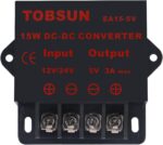 2 Pack 12V /24V to 5V 3A Converter,DC Converter Step Down Regulator 5V Regulated Power Supplies Transformer Converter,(5V 3A 15W) - Image 3