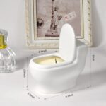 Toilet Shaped Scented Candles,Funny Gag Gift for Women & Men,Jasmine Fragrance Aromatherapy Candle is 6 Ounces, Burns for Over 42 Hours, Unique Candles for White Elephant Party,Birthday Prank - Image 7
