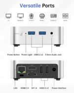 ACEMAGIC V1 Mini PC Computers, Intel Twin Lake N150(Turbo 3.6GHz), 16GB DDR4 RAM 1TB M.2 SSD Mini Desktop Computer, 4K HDMI DP/2xUSB3.2 WiFi6/BT5.2, VESA GbE, HTPC/Business Office Micro Pc - Image 5
