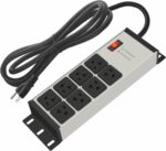 CCCEI Heavy Duty Power Strip Surge Protector 20 AMP, 8 Outlets 12 Gauge Industrial Shop Garage Metal Multiple Outlets, 6 FT Extension Cord 5-15P Adapter High Amp 6-20R T-Slot 20a for Appliance - Image 2