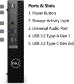 Dell OptiPlex 7020 MFF Mini Business Desktop Computer, 7000 Micro Form Factor, 14th Gen Intel 14-Core i5-14500T (Beat i7-13700T), 32GB DDR5 RAM, 1TB PCIe SSD, WiFi 6E, 2 DisplayPorts, HDMI, W11 Pro - Image 3