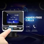 Bluetooth FM Transmitter for Car, Wireless Car Radio Adapter, Handsfree Auto Kit with Remote Control, MP3 Music Player Support USB Charger Siri Google Assistant U Disk/TF Card/Aux - Image 3