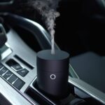 USB Diffuser for Essential Oils, Car Air Fresheners Fragrance Humidifiers, USB Powered Portable Cool Mist Ultrasonic Humidifiers for Car Home Office Bedroom (Plain Black) - Image 2